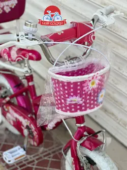 دوچرخه دخترانه المپیا مدل گل Flower سایز 12