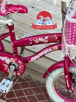 دوچرخه دخترانه المپیا مدل گل Flower سایز 12