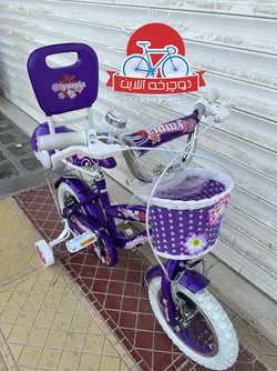 دوچرخه دخترانه المپیا مدل گل Flower سایز 12