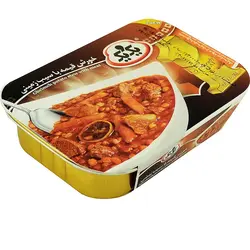 خورشت قیمه سیب زمینی با گوشت استرال یک و یک 285 گرمی