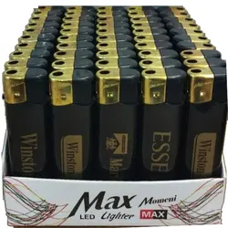 خرید عمده فندک ساده مکس طرح سیگار مشکی بسته 1000 عددی - استوریکس