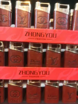 خرید عمده فندک اتمی چرم برند های اکسسوری بسته 20 عددی - استوریکس