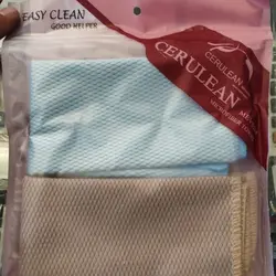 خرید عمده دستمال 3 تایی شیشه CERULEAN بسته 12 عددی - استوریکس