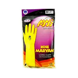 خرید عمده دستکش آشپزخانه رزمریم ساق بلند سایز L M S بسته 12 عددی - استوریکس