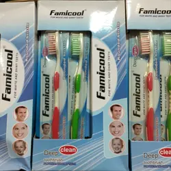 خرید عمده مسواک Famicool مدل Deep clean بسته 12 عددی - استوریکس