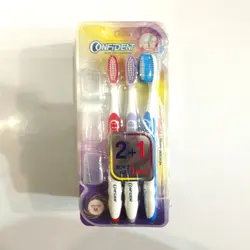 خرید عمده مسواک 3 قلو کانفیدنت بسته 6 عددی - استوریکس