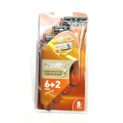 ژیلت 3 لبه پیارل مکس PEARL MAX نارنجی پاکت 8 تایی بسته 12 عددی - فروشگاه اینترنتی استوریکس