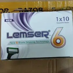 خرید عمده ژیلت لمسر 6 لبه تکی بسته 10 عددی - استوریکس