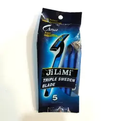 خرید عمده ژیلت 3 لبه جیلیمی پاکت 5 تایی بسته 12 عددی - استوریکس