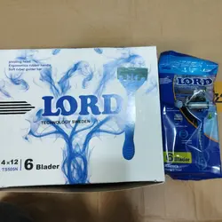 خرید عمده ژیلت خود تراش لرد 6 لبه صابونی پاکت 4 تایی بسته 12 عددی - استوریکس