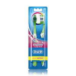خرید عمده مسواک دوقلو اورال بی Complete 5 way clean برس نرم بسته 12 عددی - استوریکس