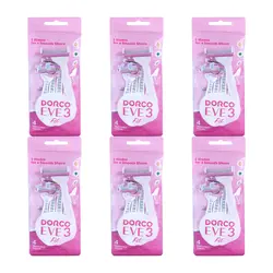 ژیلت زنانه دورکو EVE 3 Fit مدل 3 لبه پاکت 4 تایی بسته 72 عددی (کارتنی) - فروشگاه اینترنتی استوریکس