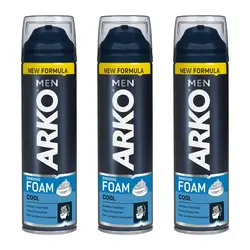کف اصلاح آرکو مدل Cool حجم 200 میلی لیتر بسته 24 عددی (کارتنی) - فروشگاه اینترنتی استوریکس پخش عمده کف ریش و فوم اصلاح