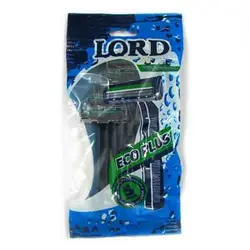 خرید عمده ژیلت خود تراش لرد 2 لبه صابونی بسته 5 عددی - استوریکس