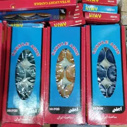 خرید عمده شمع وارمر رنگی بسته 10 عددی مجموعه 12 عددی - استوریکس