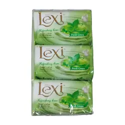 خرید عمده صابون لکسی 175 گرم سبز بسته 6 عددی - استوریکس