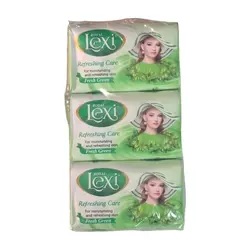خرید عمده صابون لکسی 80 گرم مدل Fresh Green بسته 6 عددی - استوریکس