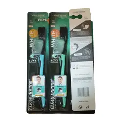 خرید عمده مسواک کلین دکتر مدل white برس نرم بسته 12 عددی - استوریکس
