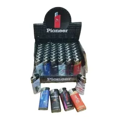 خرید عمده فندک ساده Pioneer بسته 48 عددی با بهترین قیمت
