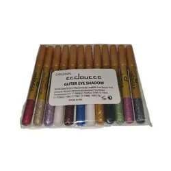 خرید عمده سایه چشم مدادی گلیتر بسته 12 عددی با بهترین قیمت