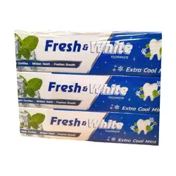 خرید عمده خمیر دندان فرش اند وایت مدل Extra Cool Mint بسته 12 عددی با بهترین قیمت