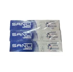 خرید عمده خمیر دندان سانلی مدل 7 کاره بسته 12 عددی با بهترین قیمت