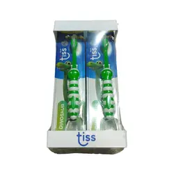 خرید عمده مسواک کودک tiss مدل دایناسور بسته 12 عددی با بهترین قیمت