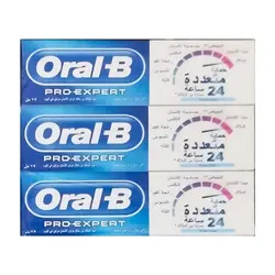 خرید عمده خمیر دندان اورال بی مدل Pro Expert حجم 75 میلی لیتر بسته 12 عددی با بهترین قیمت