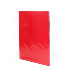 طلق پی وی سی صحافی سایز A4 ضخیم بسته 100عددی رنگ قرمز | فروشگاه آنلاین کاغذ