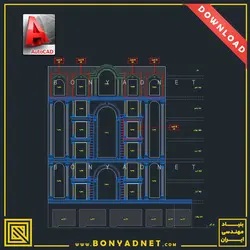 فایل اتوکدی dwg آلبوم نقشه ها و جزئیات اجرایی نمای کلاسیک رومی - بنیاد مهندسی ایران | آزمون‌ نظام مهندسی | مقررات ملی ساختمان