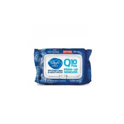 دستمال مرطوب پاک کننده آرایش کیوتن 50 عددی دافی