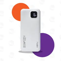 پاوربانک ۱۰۰۰۰ میلی آمپر ساعت هپو / Hepu 10000mAh Power Bank 22.5w HP207