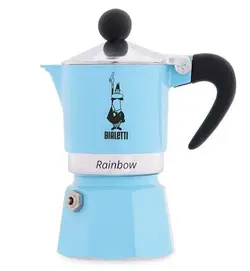 قهوه ساز بیالتی مدل رین بو Rainbow آبی روشن