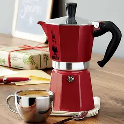 قهوه ساز بیالتی مدل موکا اکسپرس کلاسیک قرمز Moka Express Classic