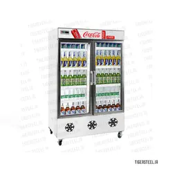 یخچال نوشیدنی دو درب طرح کوکاکولا مدل COLA-10