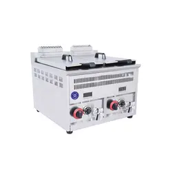 سرخ کن ۲ لگن 30 لیتری با شیر تخلیه گازی مدل AB-G2