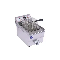 سرخ کن تک لگن 10 لیتری با شیر تخلیه برقی مدل AB-E1