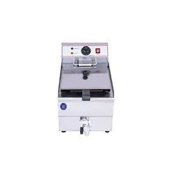 سرخ کن تک لگن 10 لیتری با شیر تخلیه برقی مدل AB-E1