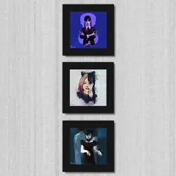 تابلو 3 تایی راویتا طرح اما مایرز و جنا اورتگا کد T 176 - راویتا | Ravita