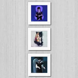 تابلو 3 تایی راویتا طرح اما مایرز و جنا اورتگا کد T 176 - راویتا | Ravita