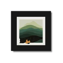 تابلو 3 تایی راویتا برگ و گربه کد T 189 - راویتا | Ravita