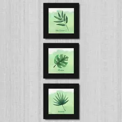 تابلو 3 تایی راویتا برگ کد T 188 - راویتا | Ravita