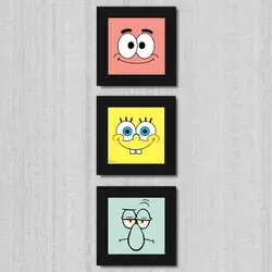 تابلو 3 تایی راویتا باب اسفنجی کد T 198