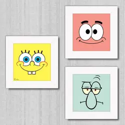 تابلو 3 تایی راویتا باب اسفنجی کد T 198