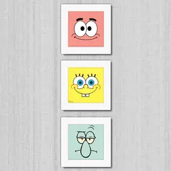 تابلو 3 تایی راویتا باب اسفنجی کد T 198