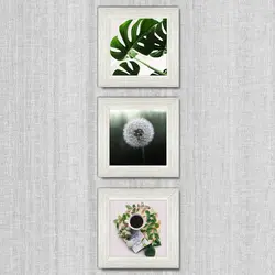 تابلو 3 تایی راویتا قاصدک و برگ کد T 205