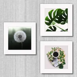 تابلو 3 تایی راویتا قاصدک و برگ کد T 205