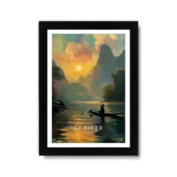 تابلو تکی طبیعت لی ریور  کد T 438