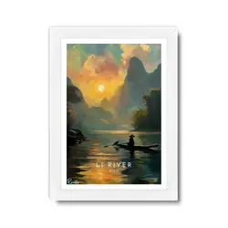 تابلو تکی طبیعت لی ریور  کد T 438