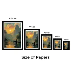 تابلو تکی طبیعت لی ریور  کد T 438